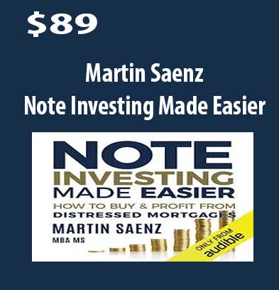 Note Investing Made Easier download. And, Note Investing Made Easier review. The Foundation Free. Then, Note Investing Made Easier groupbuy. Martin Saenz Author