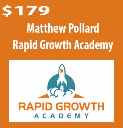 Rapid Growth Academy download. And, Rapid Growth Academy review.Rapid Growth Academy Free. Then, Rapid Growth Academy groupbuy. Matthew Pollard Author