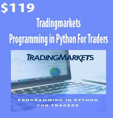 Programming in Python For Traders download. And, Programming in Python For Traders review. Programming in Python For Traders Free. Then, Programming in Python For Traders groupbuy. Tradingmarkets Author