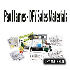 DFY Sales Materials download. And, DFY Sales Materials review. DFY Sales Materials Free. Then, DFY Sales Materials groupbuy. Paul James Author