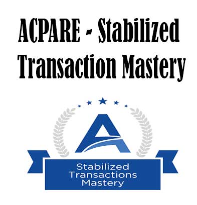 ACPARE - Stabilized Transaction Mastery, Stabilized Transaction Mastery download. And, Stabilized Transaction Mastery Free. Then, Stabilized Transaction Mastery groupbuy. Stabilized Transaction Mastery review, ACPARE Author