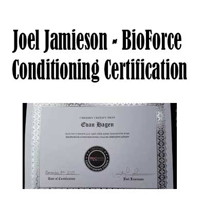 BioForce Conditioning Certification by Joel Jamieson, BioForce Conditioning Certification download