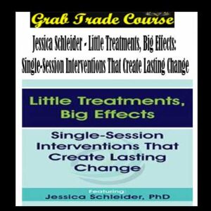 Little Treatments, Big Effects: Single-Session Interventions That Create Lasting Change By Jessica Schleider