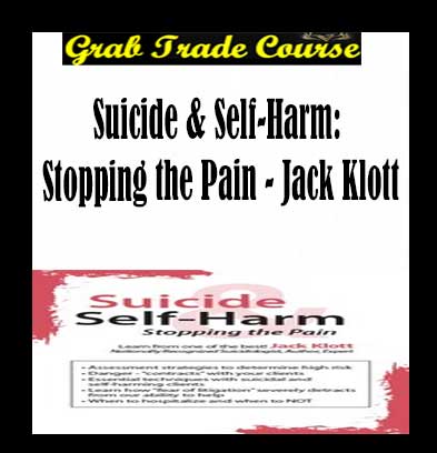 Suicide & Self-Harm: Stopping the Pain