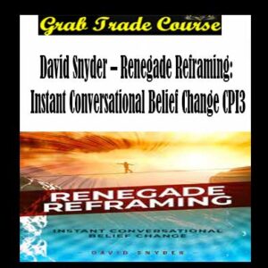 David Snyder – Renegade Reframing: Instant Conversational Belief Change CPI3